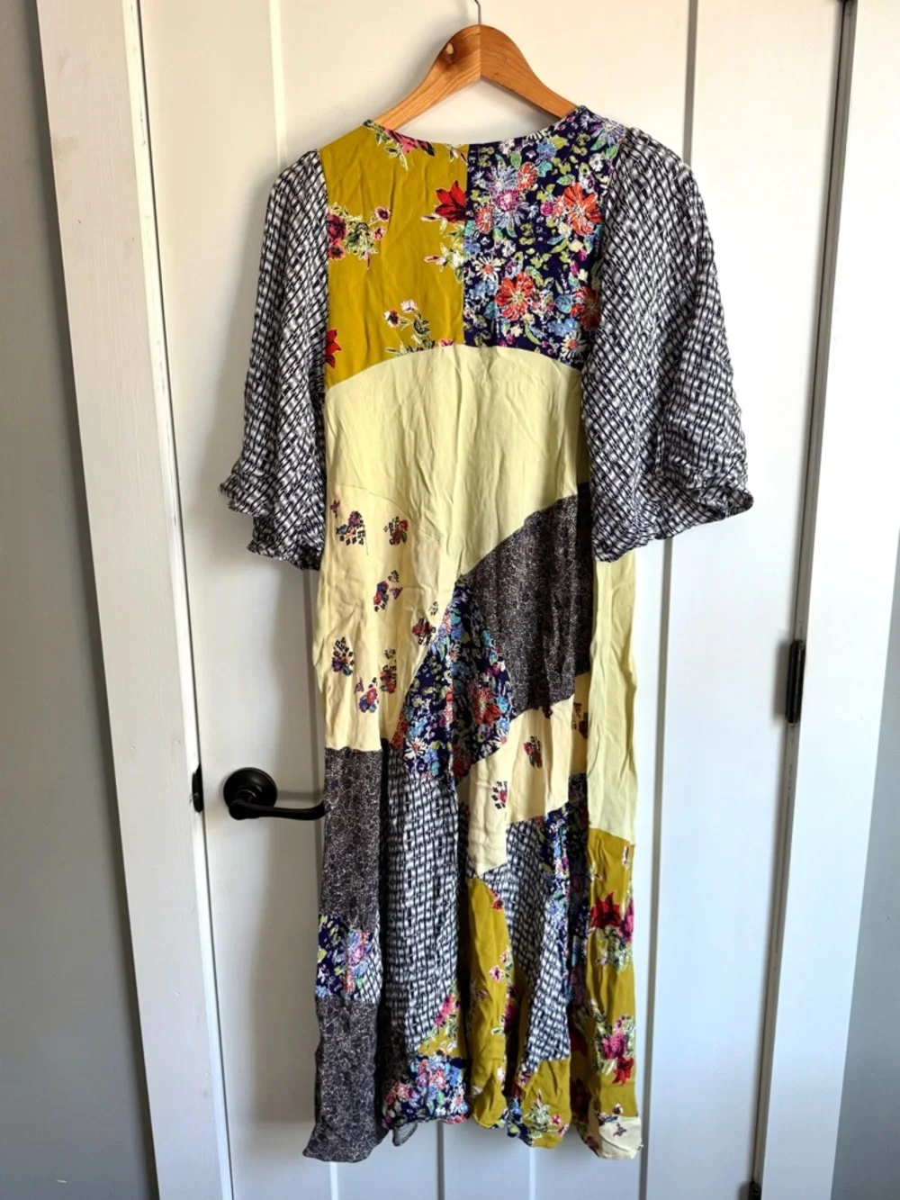 Free People River Market Mixed Print Dress S - Picture 7 of 12